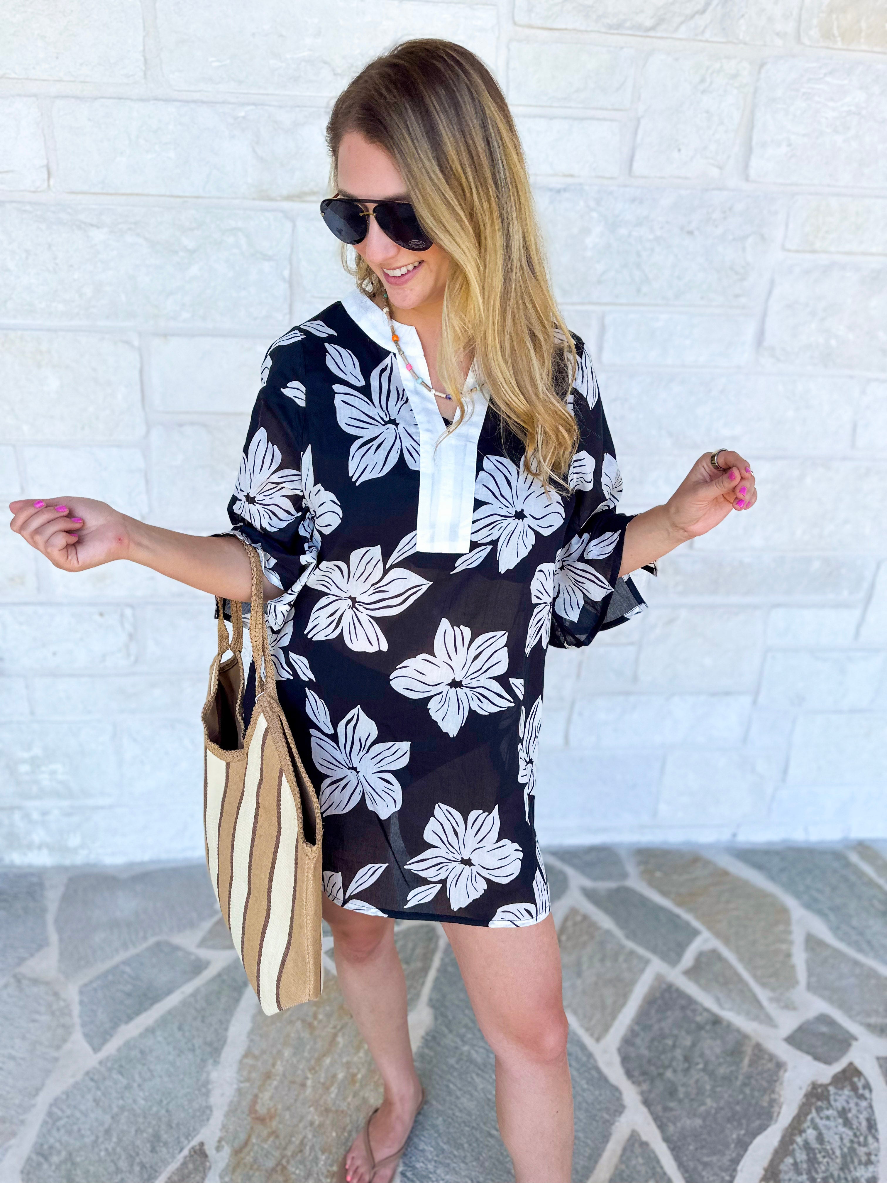 MARY SQUARE - Elizabeth Short Beach Dress-300 Athleisure/Lounge-MARY SQUARE-July & June Women's Fashion Boutique Located in San Antonio, Texas