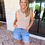 Knit Zip Tank-230 Sweaters/Cardis-FATE-July & June Women's Fashion Boutique Located in San Antonio, Texas