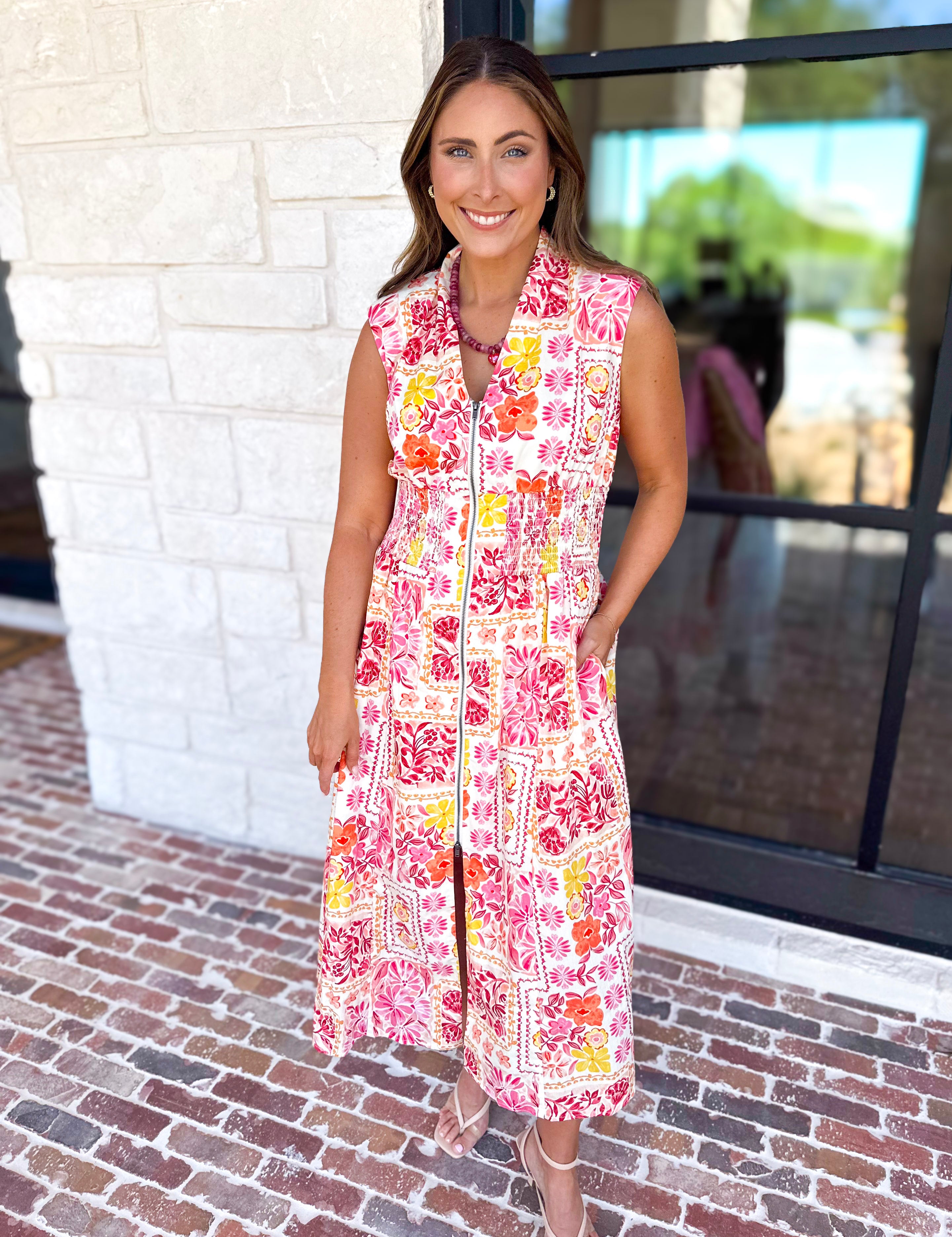 The Palm Beach Midi Dress-500 Midi-FATE-July & June Women's Fashion Boutique Located in San Antonio, Texas