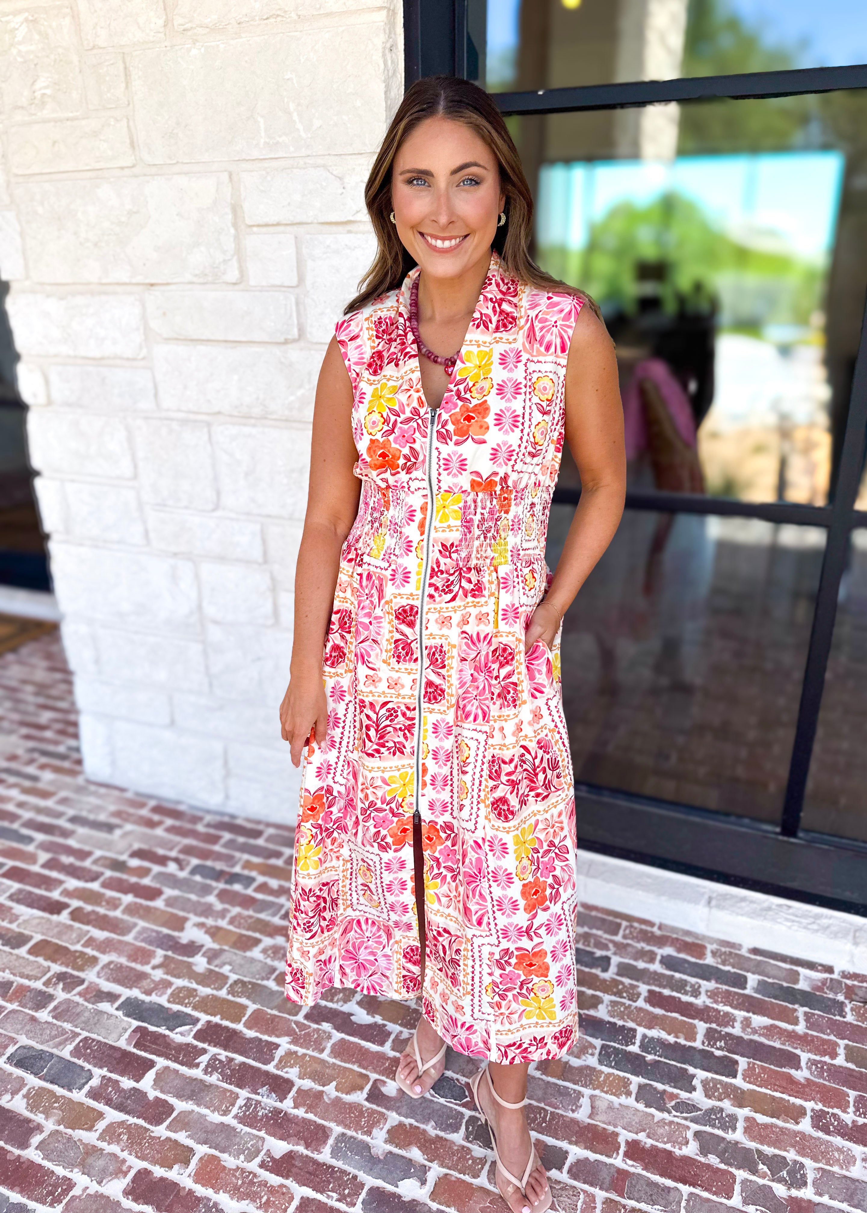 The Palm Beach Midi Dress-500 Midi-FATE-July & June Women's Fashion Boutique Located in San Antonio, Texas