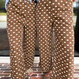 The Trendsetter Polka Dot Jeans-400 Pants-JODIFL-July & June Women's Fashion Boutique Located in San Antonio, Texas