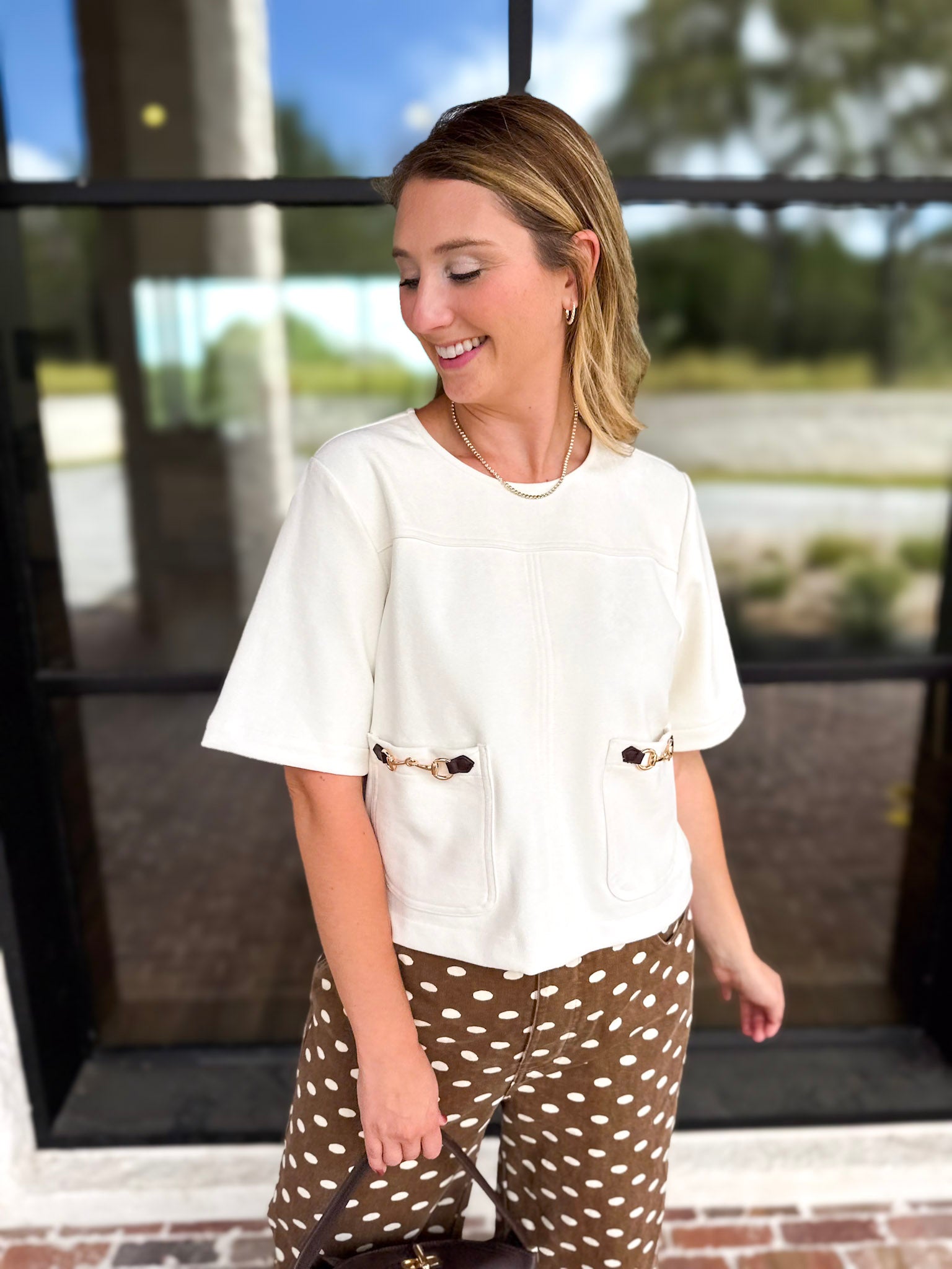 In Style Suede Top - Snow-200 Fashion Blouses-ENTRO-July & June Women's Fashion Boutique Located in San Antonio, Texas