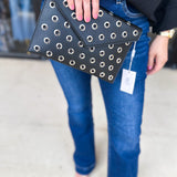 Ramona Gromet Crossbody Bag - Black-130 ACCESSORIES-Moda Luxe-July & June Women's Fashion Boutique Located in San Antonio, Texas