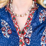 Treasure Jewels - Cream Pop Beaded Necklace-110 Jewelry & Hair-Treasure Jewels-July & June Women's Fashion Boutique Located in San Antonio, Texas