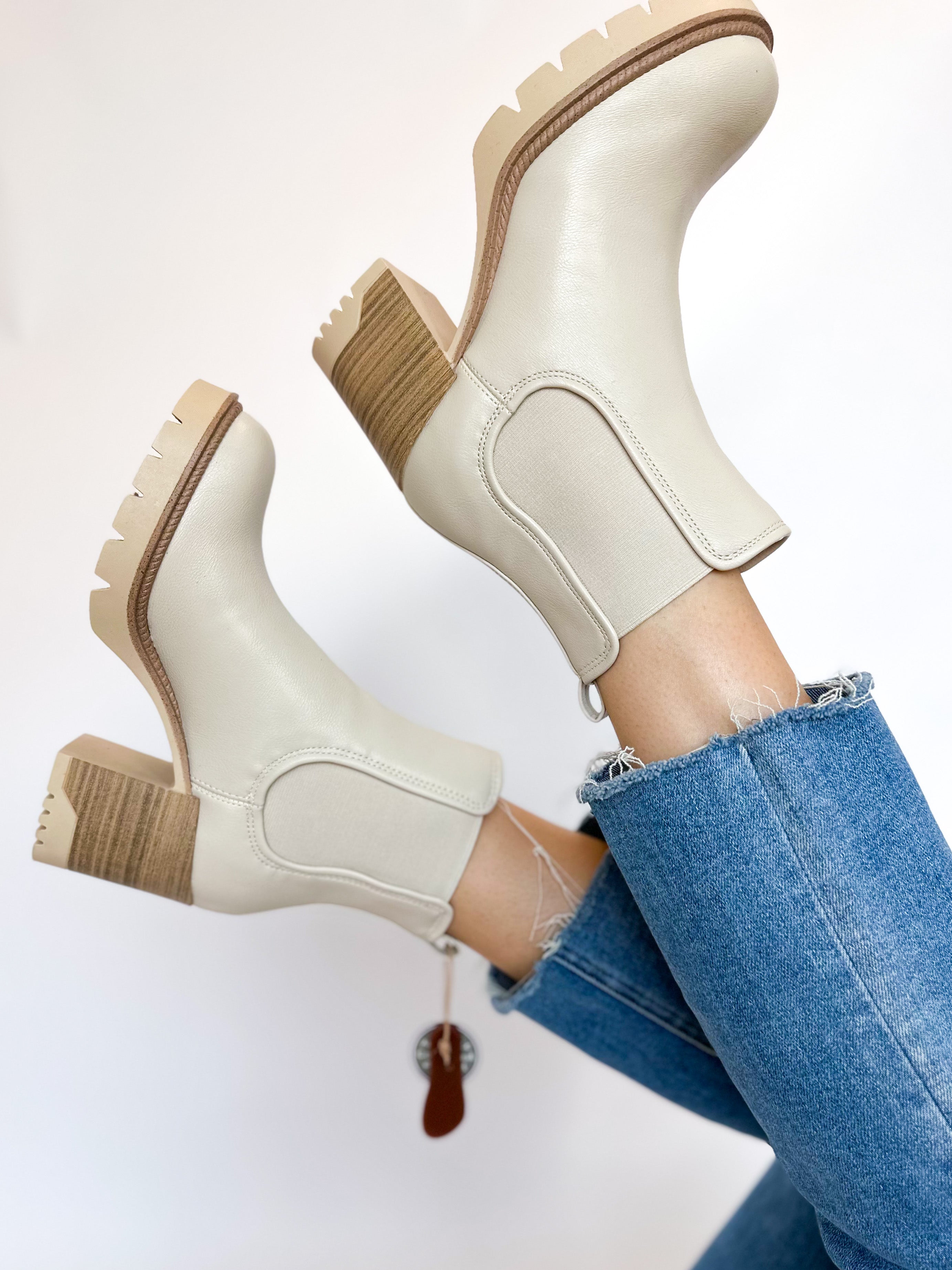 The Must Have Ankle Bootie- Bone-700 Footwear-MIA SHOES-July & June Women's Fashion Boutique Located in San Antonio, Texas