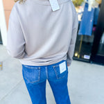 Mary Square - Hazel Long Sleeve - Sandy Mink-210 Casual Blouses-MARY SQUARE-July & June Women's Fashion Boutique Located in San Antonio, Texas