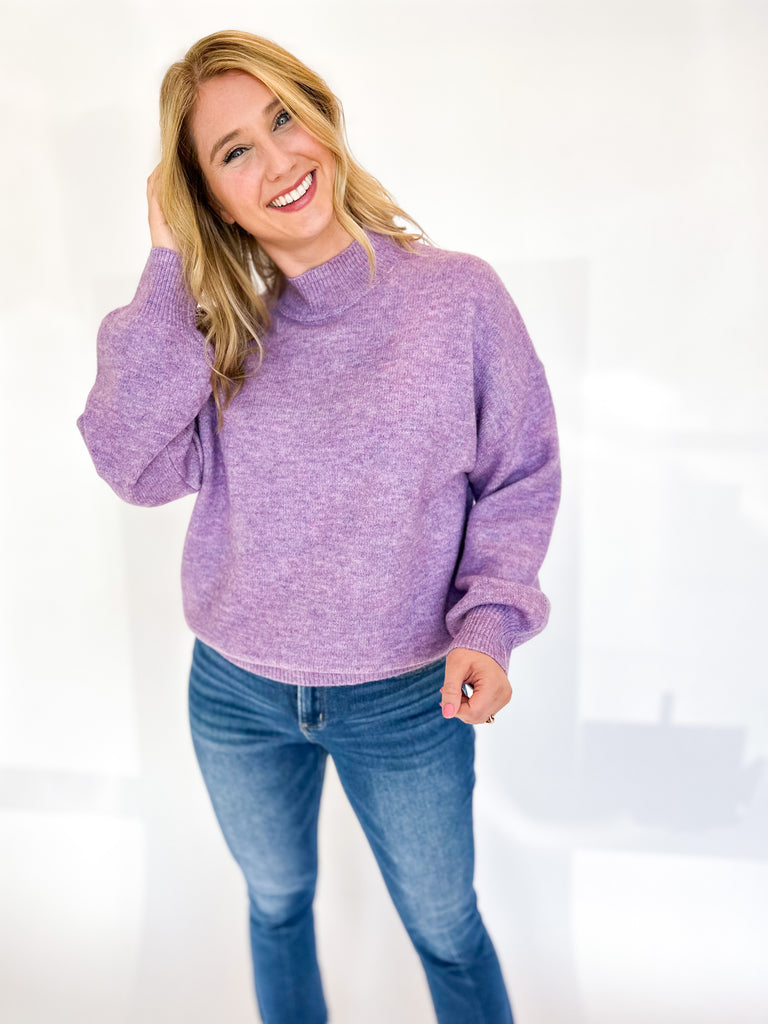 Lavender Haze Sweater-230 Sweaters/Cardis-SKIES ARE BLUE-July & June Women's Fashion Boutique Located in San Antonio, Texas