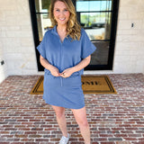 Weekend Traveler Skort Set - Sky Blue-300 Athleisure/Lounge-RAE MODE-July & June Women's Fashion Boutique Located in San Antonio, Texas