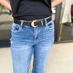 The Carrie Calf Belt - Deep Espresso-130 ACCESSORIES-Most Wanted USA-July & June Women's Fashion Boutique Located in San Antonio, Texas
