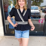 Vervet - High Rise Relaxed Denim Shorts-410 Shorts/Skirts-VEVERT BY FLYING MONKEY-July & June Women's Fashion Boutique Located in San Antonio, Texas