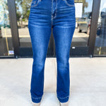 Vervet - High Rise Trouser Boot Cut Jeans-400 Pants-VEVERT BY FLYING MONKEY-July & June Women's Fashion Boutique Located in San Antonio, Texas