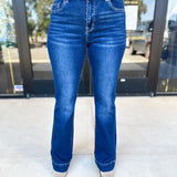 Vervet - High Rise Trouser Boot Cut Jeans-400 Pants-VEVERT BY FLYING MONKEY-July & June Women's Fashion Boutique Located in San Antonio, Texas