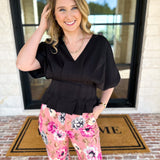 Elevated Chic Top - Black-200 Fashion Blouses-ENTRO-July & June Women's Fashion Boutique Located in San Antonio, Texas