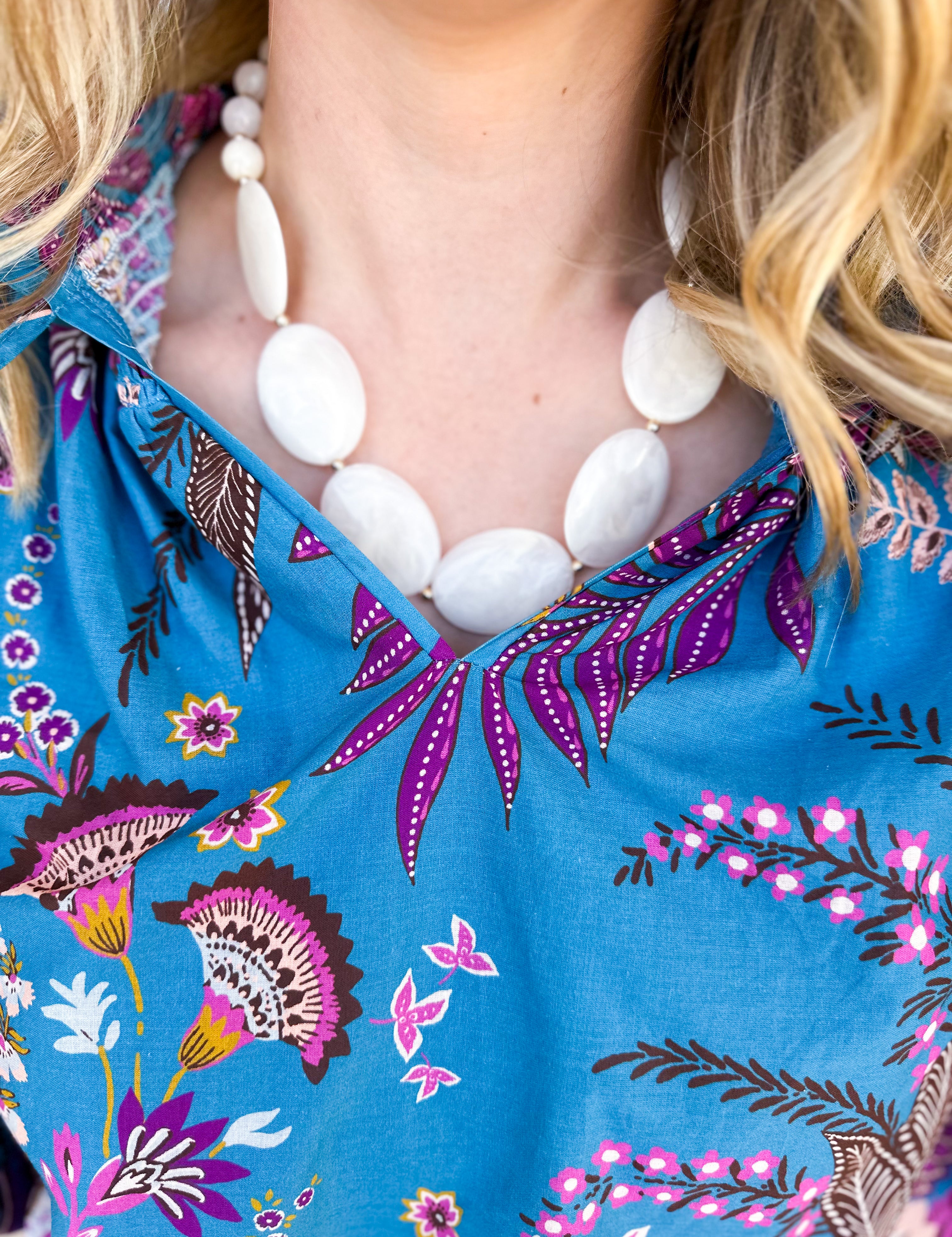 Treasure Jewels - Cloud Haze Necklace-110 Jewelry & Hair-Treasure Jewels-July & June Women's Fashion Boutique Located in San Antonio, Texas