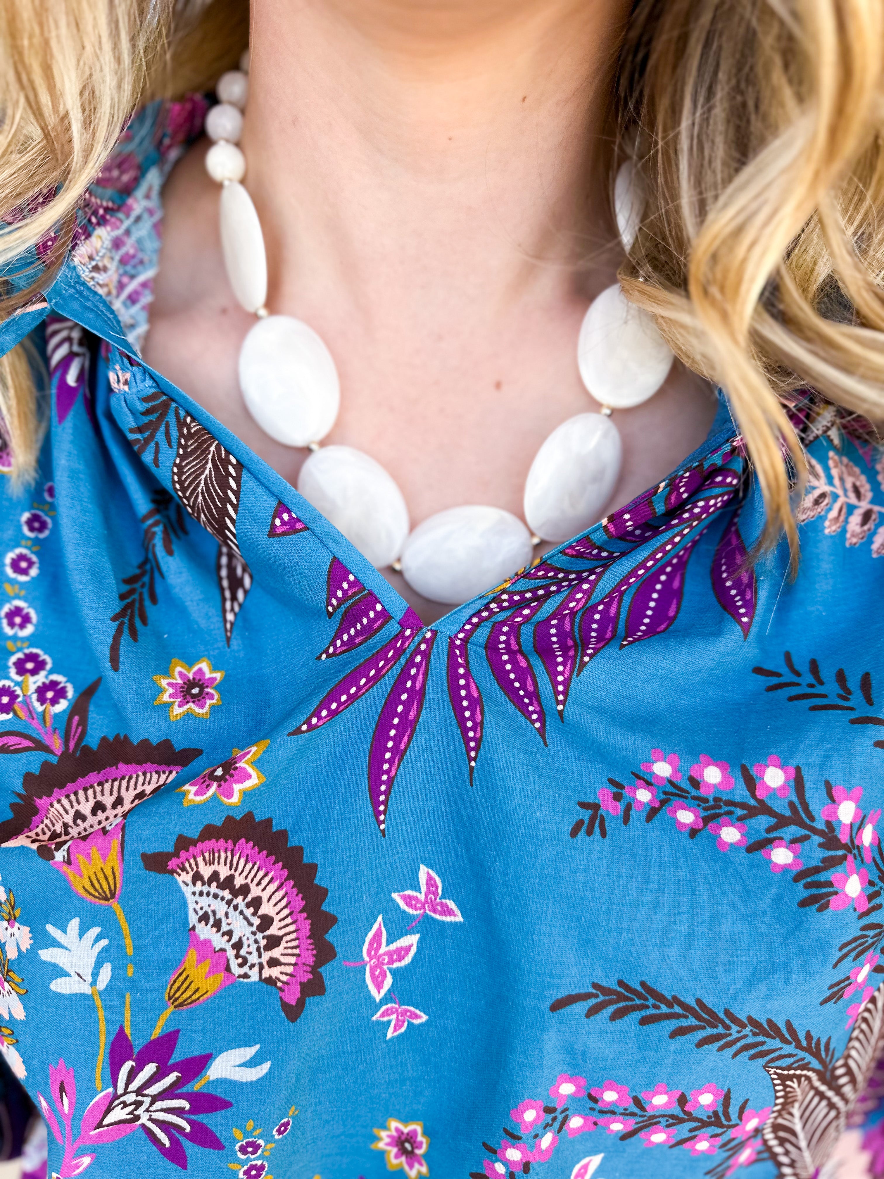 Treasure Jewels - Cloud Haze Necklace-110 Jewelry & Hair-Treasure Jewels-July & June Women's Fashion Boutique Located in San Antonio, Texas