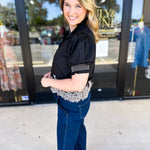 The Olivia Blouse - Black-200 Fashion Blouses-ENTRO-July & June Women's Fashion Boutique Located in San Antonio, Texas