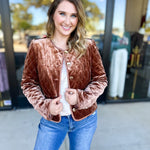 Golden Quilted Jacket-600 Outerwear-FATE-July & June Women's Fashion Boutique Located in San Antonio, Texas