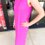 Casual Chic Midi Dress - Pink-500 Midi-ENTRO-July & June Women's Fashion Boutique Located in San Antonio, Texas