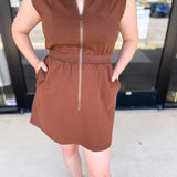 Espresso Errand Mini Dress-510 Mini-ENTRO-July & June Women's Fashion Boutique Located in San Antonio, Texas