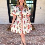 THML - The Elle Floral Mini Dress-510 Mini-THML-July & June Women's Fashion Boutique Located in San Antonio, Texas