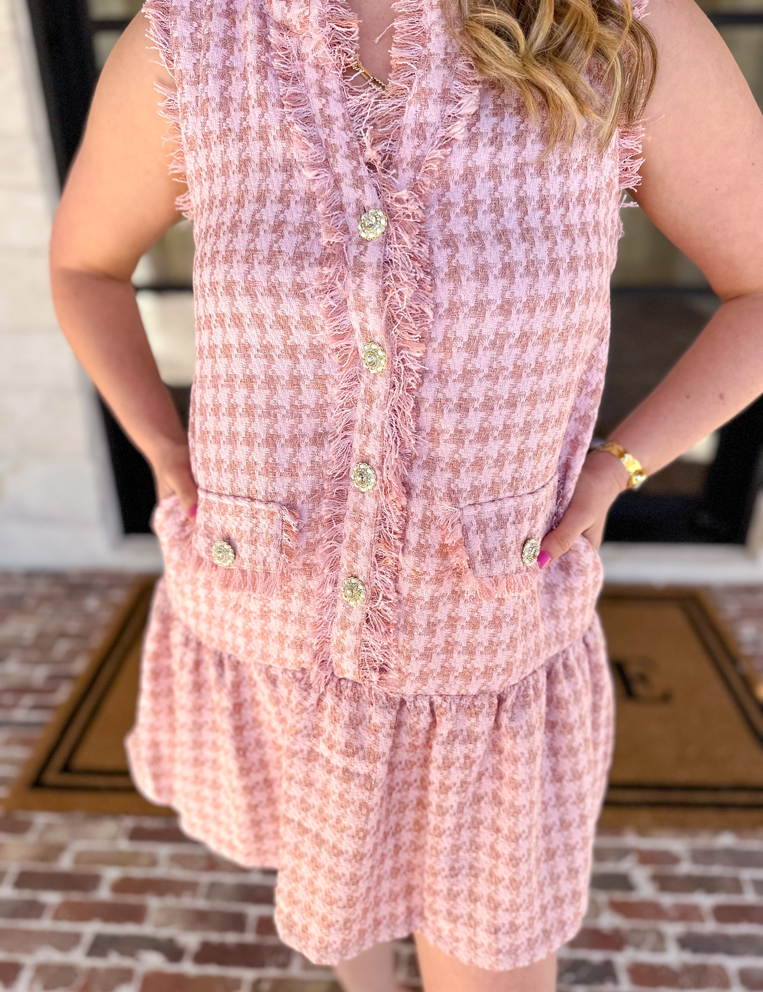 Pink Prep Mini Dress-510 Mini-TCEC-July & June Women's Fashion Boutique Located in San Antonio, Texas