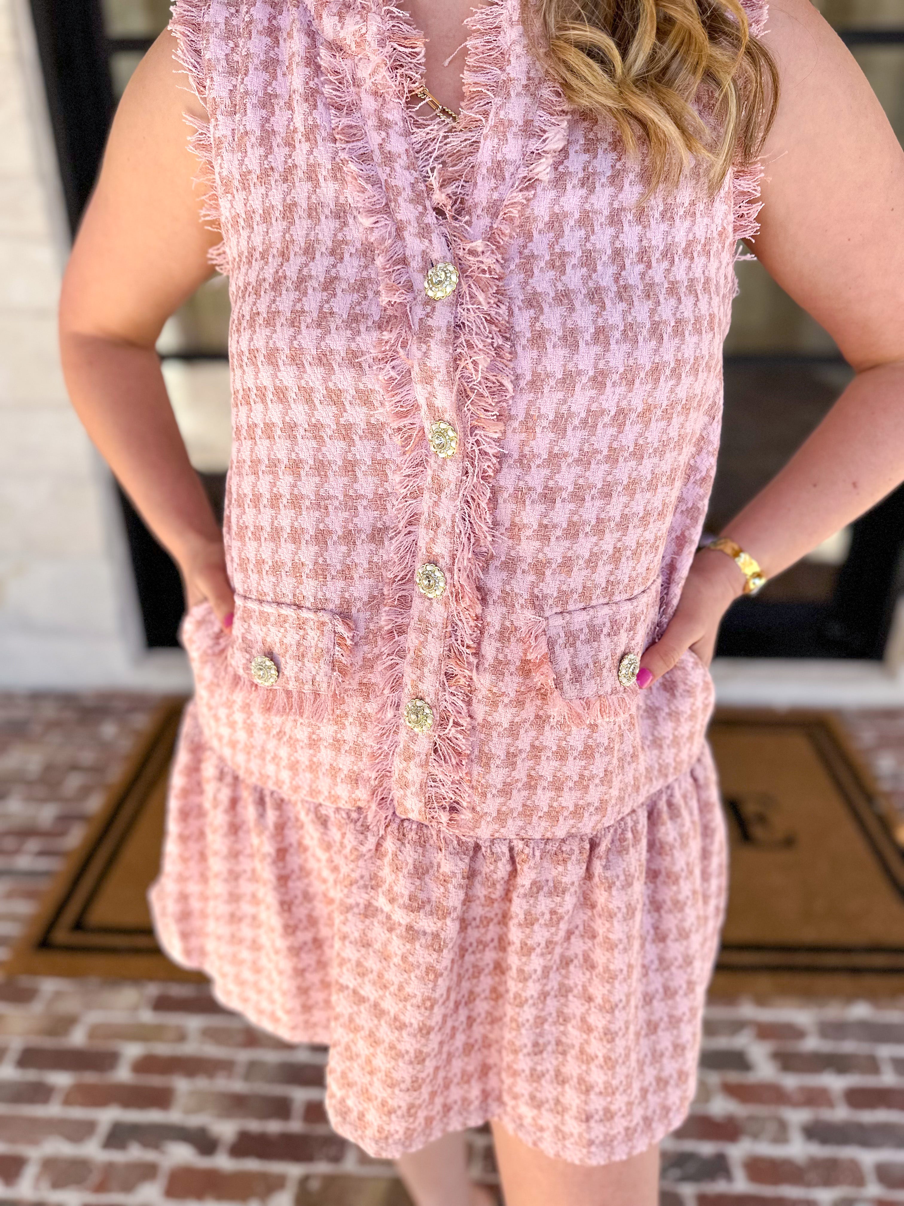 Pink Prep Mini Dress-510 Mini-TCEC-July & June Women's Fashion Boutique Located in San Antonio, Texas