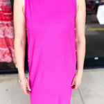 Casual Chic Midi Dress - Pink-500 Midi-ENTRO-July & June Women's Fashion Boutique Located in San Antonio, Texas