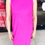 Casual Chic Midi Dress - Pink-500 Midi-ENTRO-July & June Women's Fashion Boutique Located in San Antonio, Texas