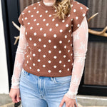 Sheer Long Sleeve Layering Top - White Lace-200 Fashion Blouses-VEVERET CLOTHING-July & June Women's Fashion Boutique Located in San Antonio, Texas