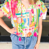 THML - In The City Blouse-200 Fashion Blouses-THML-July & June Women's Fashion Boutique Located in San Antonio, Texas