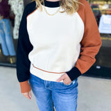 THML - Colorblock Sweater-230 Sweaters/Cardis-THML-July & June Women's Fashion Boutique Located in San Antonio, Texas
