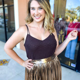 Elevated Everyday Cami - Chocolate-200 Fashion Blouses-SKIES ARE BLUE-July & June Women's Fashion Boutique Located in San Antonio, Texas