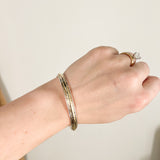 Natalie Wood - Golden Hour Cuff Bracelet - Gold/Silver-110 Jewelry & Hair-Natalie Wood-July & June Women's Fashion Boutique Located in San Antonio, Texas