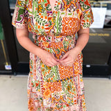 Auburn Abstract Midi Dress-500 Midi-FATE-July & June Women's Fashion Boutique Located in San Antonio, Texas