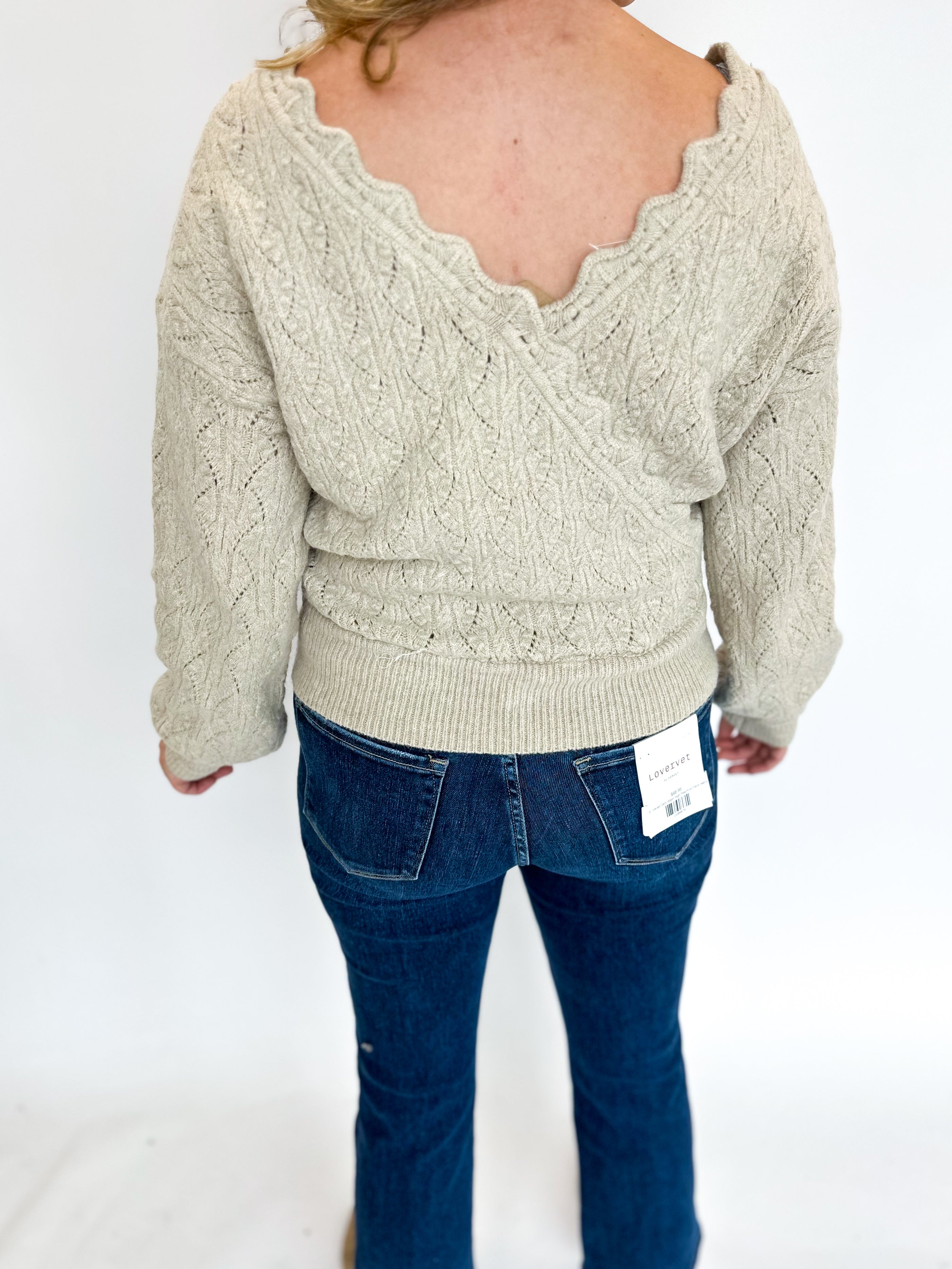 Wrap Sweater - Taupe-230 Sweaters/Cardis-LISTICLE-July & June Women's Fashion Boutique Located in San Antonio, Texas