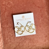 Natalie Wood - Botanic Hoop Earring - Gold-110 Jewelry & Hair-Natalie Wood-July & June Women's Fashion Boutique Located in San Antonio, Texas