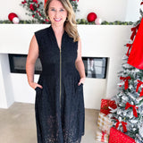 Elegant Lace Midi Dress - Black-500 Midi-FATE-July & June Women's Fashion Boutique Located in San Antonio, Texas
