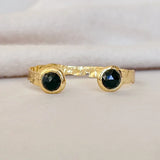 Easton Elle- Black Onyx Misty Cuff Bracelet-100 Jewelry / Accessories-Easton Elle-July & June Women's Fashion Boutique Located in San Antonio, Texas