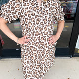 Vintage Leopard Mini Dress-510 Mini-ENTRO-July & June Women's Fashion Boutique Located in San Antonio, Texas