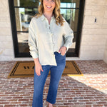 Bow Detailed Blouse - Mint-200 Fashion Blouses-IN FEBRUARY-July & June Women's Fashion Boutique Located in San Antonio, Texas