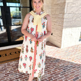 THML - Bloom Halter Midi Dress-500 Midi-THML-July & June Women's Fashion Boutique Located in San Antonio, Texas