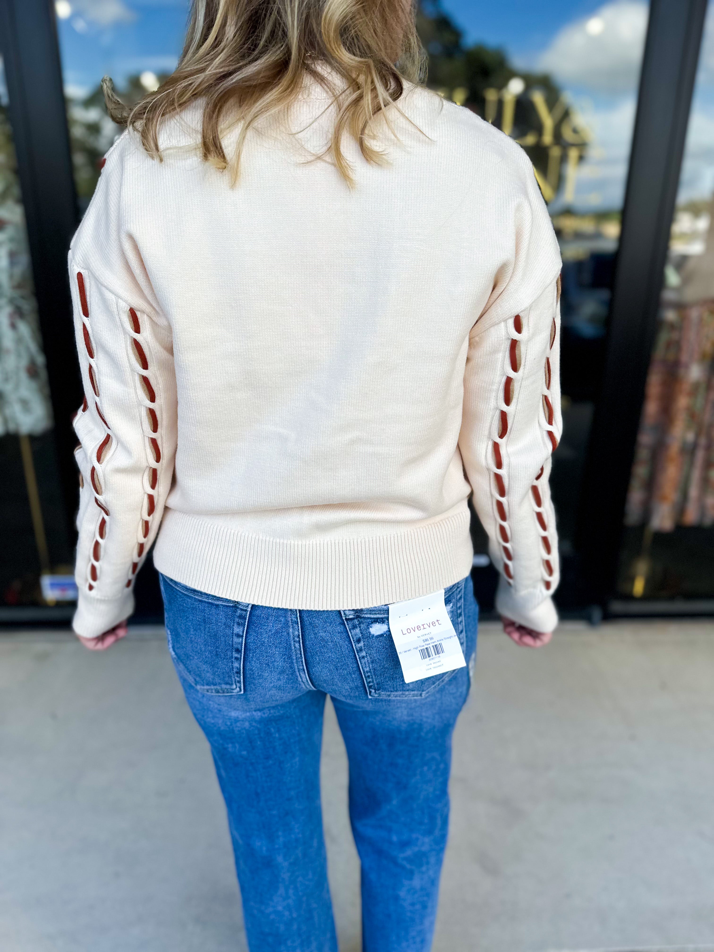 THML - Threaded Oat Sweater-230 Sweaters/Cardis-THML-July & June Women's Fashion Boutique Located in San Antonio, Texas