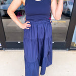 The Summertime Savvy Midi Dress - Navy-500 Midi-SKIES ARE BLUE-July & June Women's Fashion Boutique Located in San Antonio, Texas
