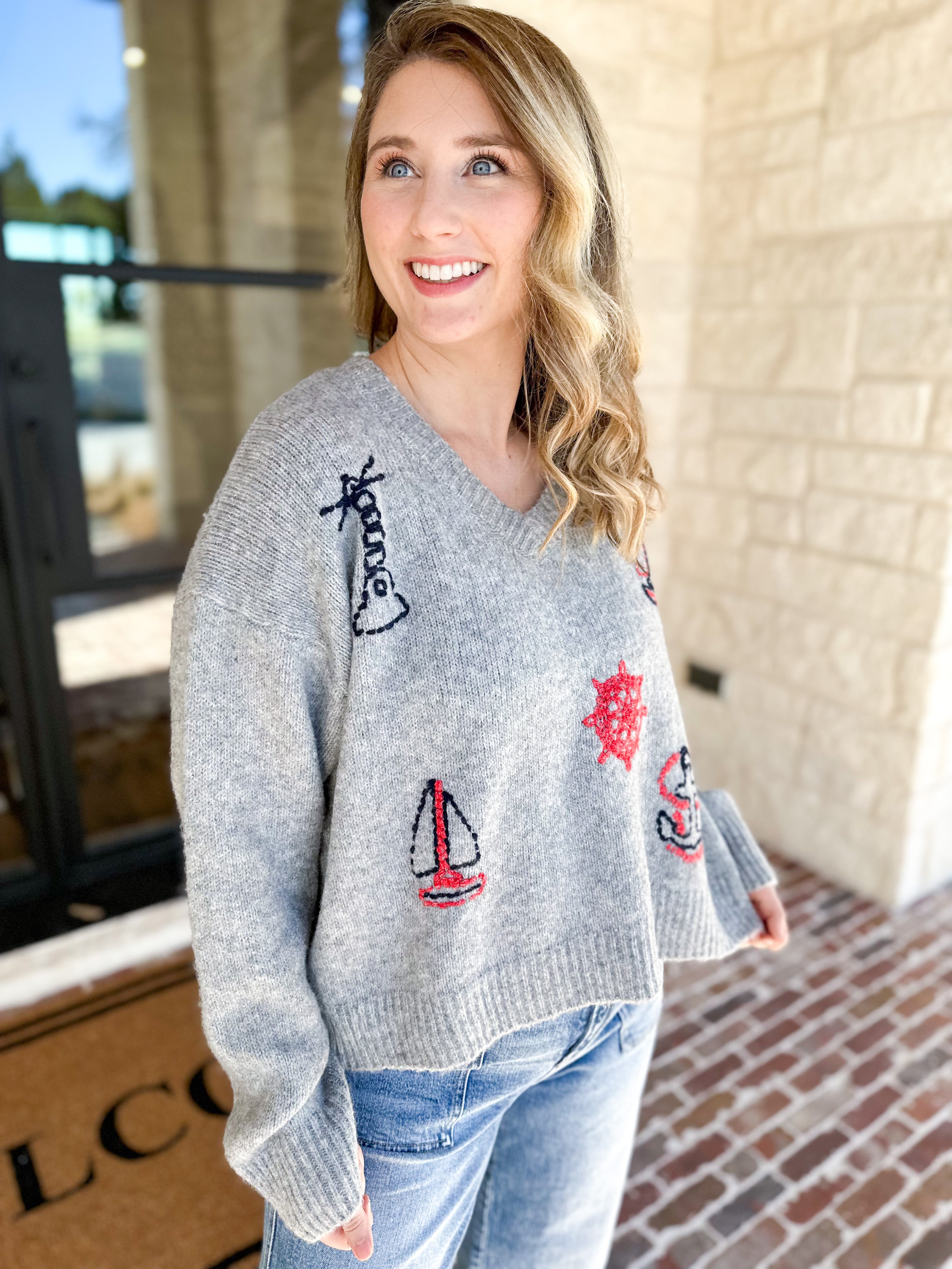 The Maine Sweater-230 Sweaters/Cardis-BAILEY ROSE-July & June Women's Fashion Boutique Located in San Antonio, Texas