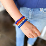 Michelle McDowell - Bracelet Set - Mandy Blue & Orange-110 Jewelry & Hair-Michelle McDowell-July & June Women's Fashion Boutique Located in San Antonio, Texas