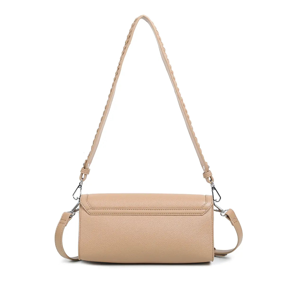 Pixie Mood - Krista - Recycled Vegan Shoulder Bag - Latte Pebbled-130 Accessories-PIXIE MOOD-July & June Women's Fashion Boutique Located in San Antonio, Texas