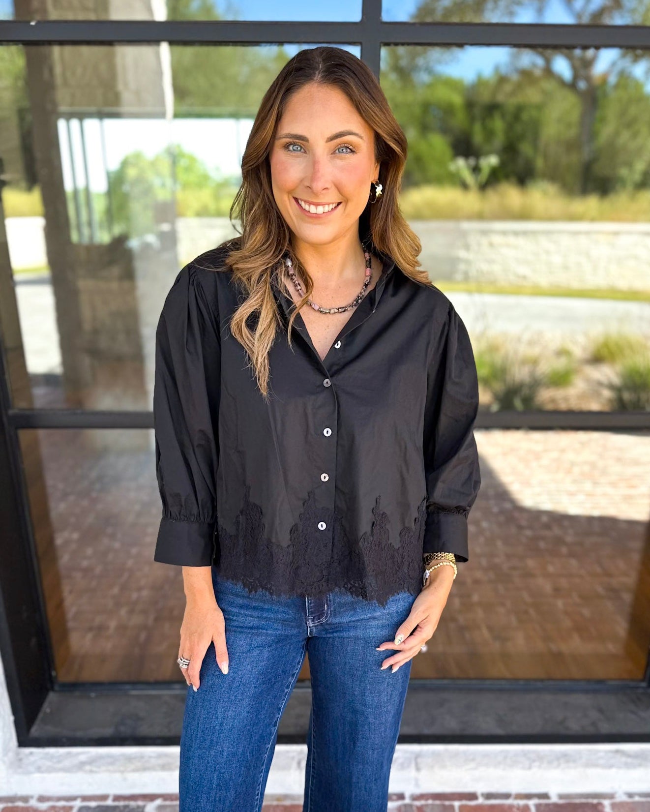 Work to Happy Hour Blouse - Black-200 Fashion Blouses-ENTRO-July & June Women's Fashion Boutique Located in San Antonio, Texas