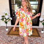 Sun Kissed Floral Mini Dress-510 Mini-FATE-July & June Women's Fashion Boutique Located in San Antonio, Texas