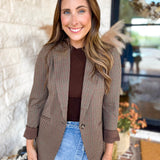 Liverpool - Down To Business Blazer-600 Outerwear-LIVERPOOL JEANS COMPANY-July & June Women's Fashion Boutique Located in San Antonio, Texas