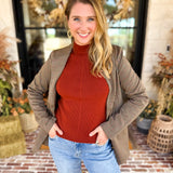 Liverpool - Warm Cayenne Turtleneck Sweater-230 Sweaters/Cardis-LIVERPOOL JEANS COMPANY-July & June Women's Fashion Boutique Located in San Antonio, Texas